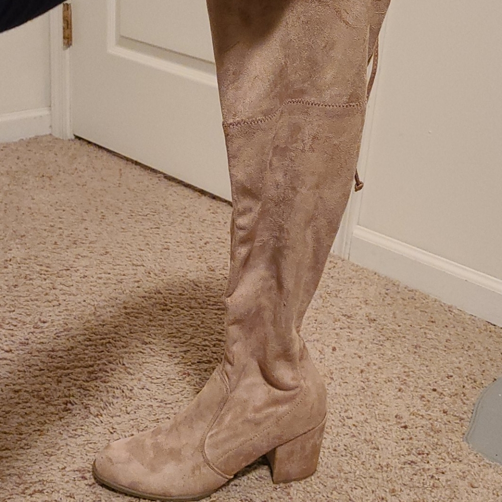 Knee High Nude Boots